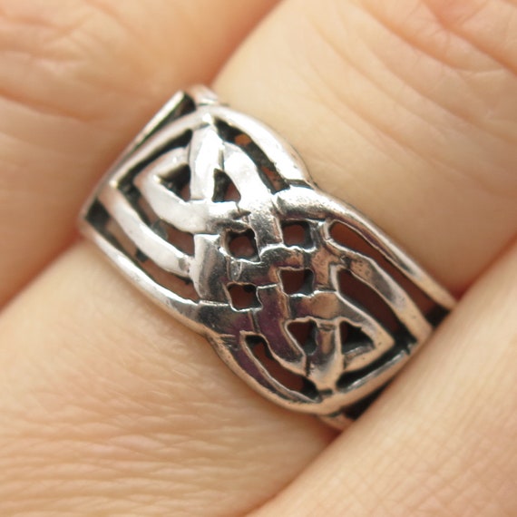 925 Sterling Silver Vintage Celtic / Viking Knot … - image 1