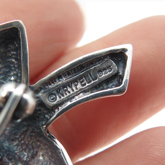 CHARLES KRYPELL 925 Sterling Silver Vintage Round… - image 7