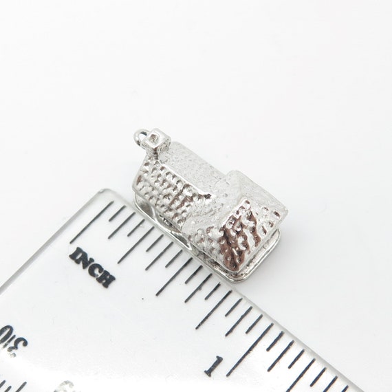 925 Sterling Silver Vintage Old House Charm Penda… - image 3