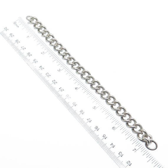 W.J. SUTTON 925 Sterling Vintage 1967 Birmingham Curb Bracelet 7
