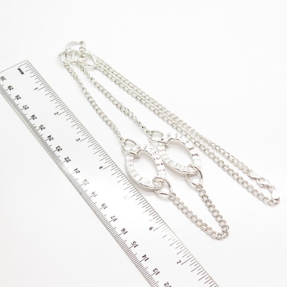 925 Sterling Silver Vintage Italy Double Cable Chain