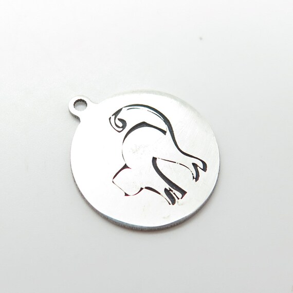 925 Sterling Silver USA Two In Town Cat Charm Pen… - image 4