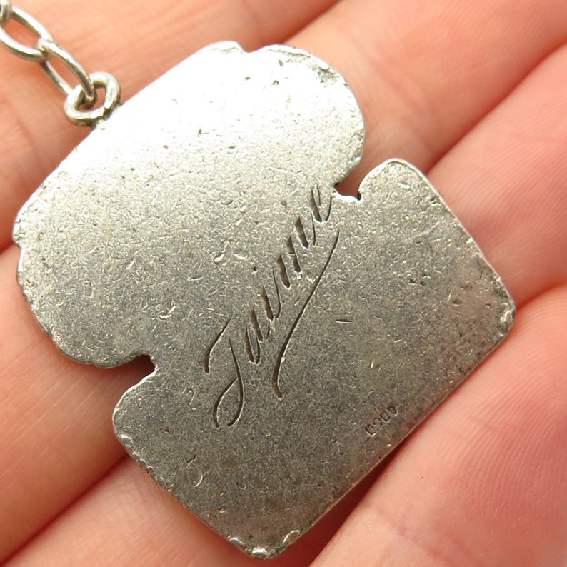 900 Silver Vintage Tribal God Design Key Chain
