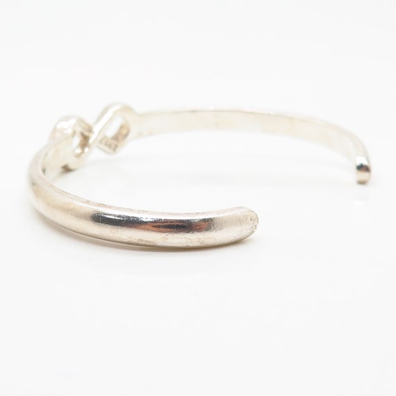 925 Sterling Silver Infinity Design Cuff Bracelet… - image 3