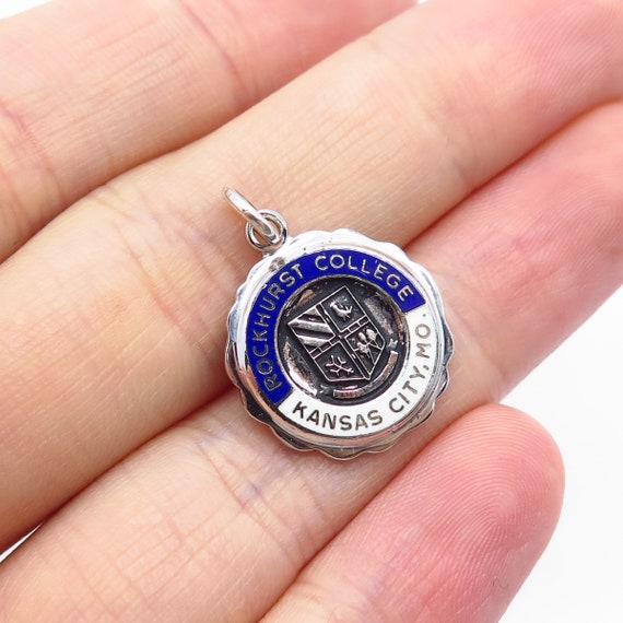 Jewel Tie 925 Sterling Silver University of Michigan Small Blue Enamel Pendant Jewel Tie 925 Sterling Silver University of Michigan Small Blue Enamel Pendant