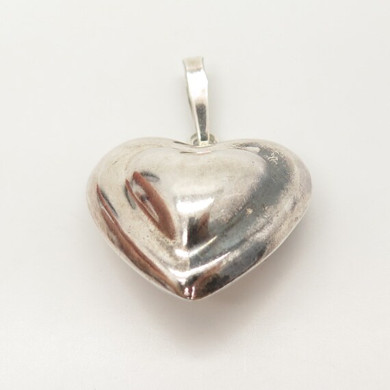 925 Sterling Silver Vintage Mexico Heart Hollow P… - image 4