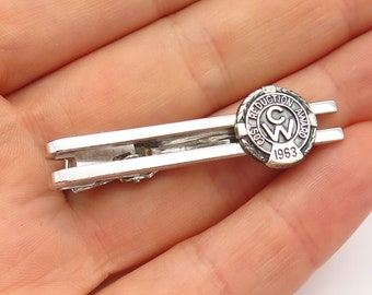 925 Sterling Silver Vintage Anson "Cost Reduction Award 1963" Tie Clip