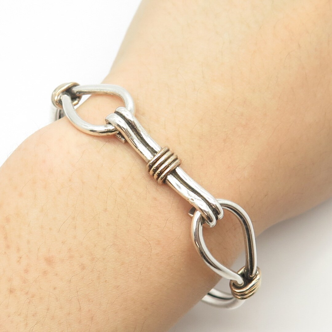 vintage silver bangle　Bracelet　バングル　925 925 Sterling Silver Vintage Bangle Bracelet 7.75