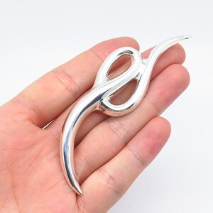 925 Sterling Silver Vintage Mexico Modernist Pin Brooch