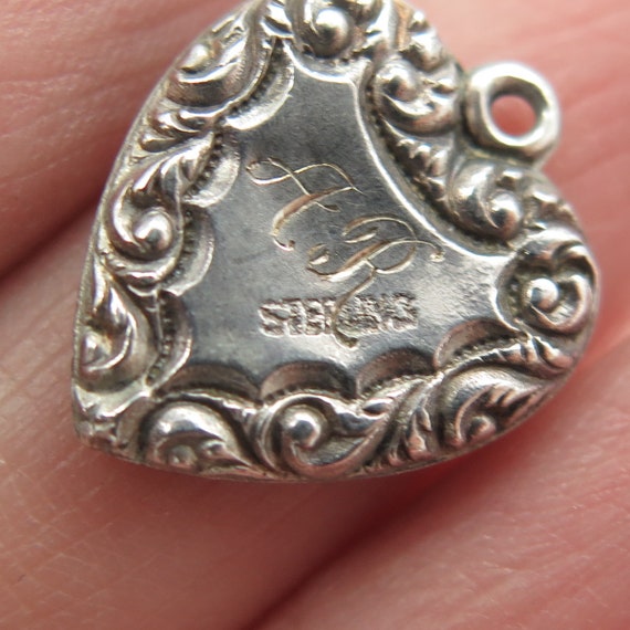 925 Sterling Silver Antique Victorian Repousse He… - image 7