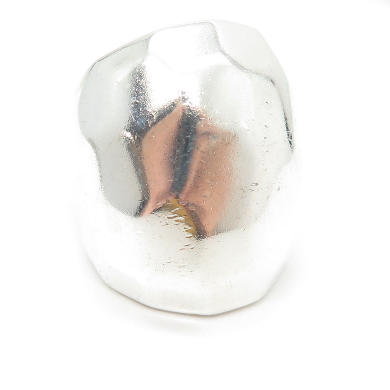ROBERT LEE MORRIS 925 Sterling Silver Vintage Hammered Modernist Ring