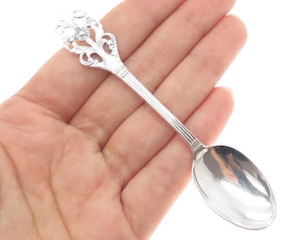THORVALD MARTHINSEN 830S Silver Vintage Norway Viking Flower