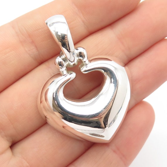 925 Sterling Silver Vintage J. Esposito Heart Pend