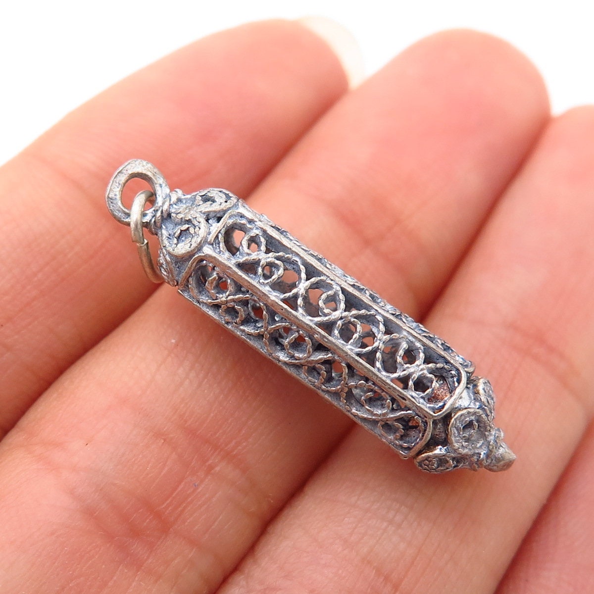 Vintage clearance mezuzah pendant