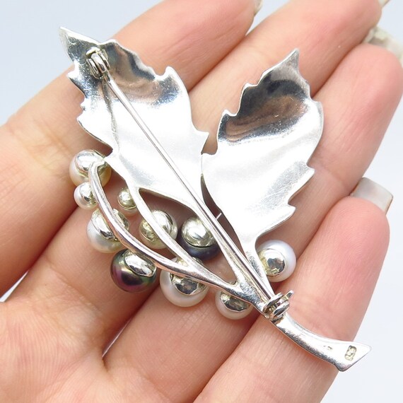 925 Sterling Silver Vintage Philippines Real Pear… - image 2
