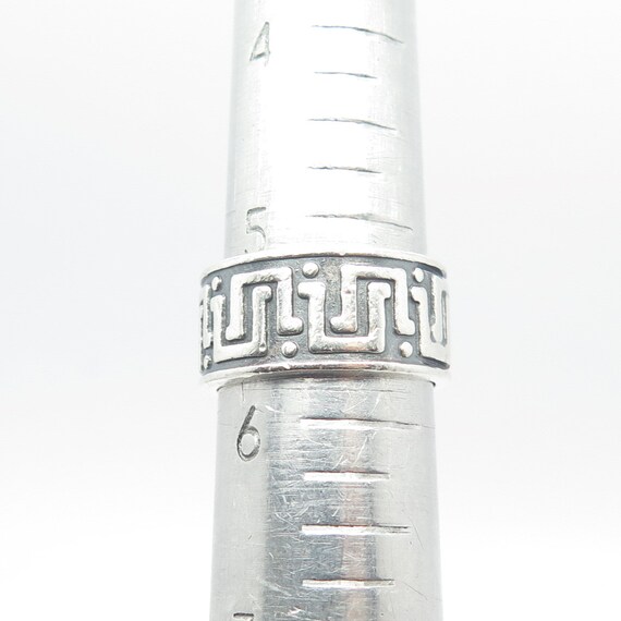 925 Sterling Silver Vintage Mexico Maze Band Ring Size 5.75 - Etsy