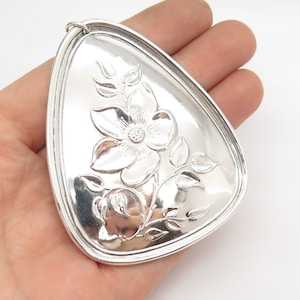 925 Sterling Silver Vintage Towle 1973 Floral Ornament