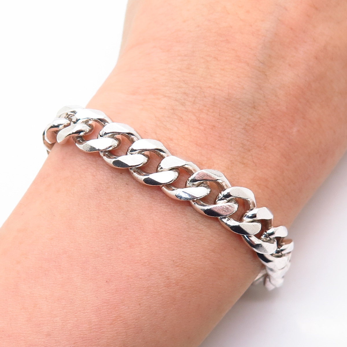 Thick Silver Link Chain Bracelet | Marla Aaron