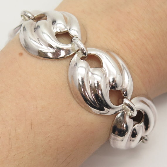 アクセサリー vintage mexico 925 silver Anker bracelet 925 Sterling Silver Vintage Mexico Anchor Mariner Link Bracelet