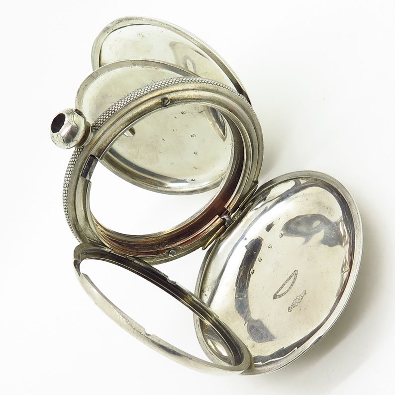 Antique Signed Warranted Coin Silver Heavy Pocket Watch Case Etsy