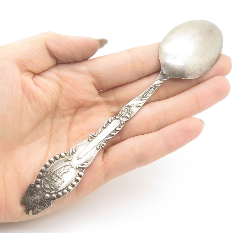 Vtg Signed 925 Sterling Silver US Capitol Washington DC Spoon