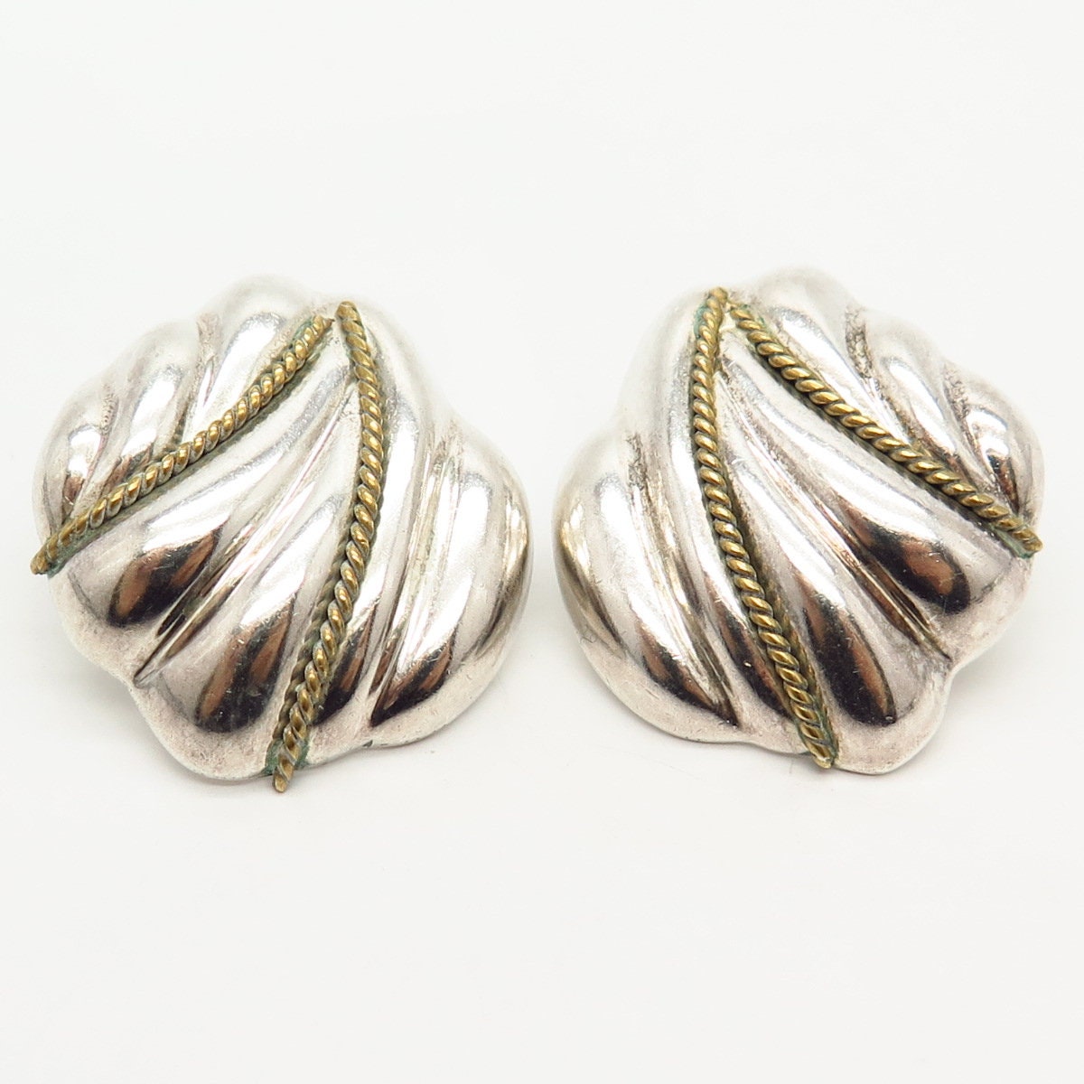 Vintage Mexican 925 Silver Shell Earrings — House of Terrance
