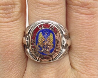 Size 10 1/2 Vintage 1940s 1950s US Army Federal Eagle Crest