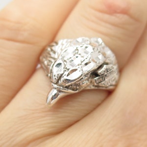 925 Sterling Silver Vintage Eagle Ring Size 6.5