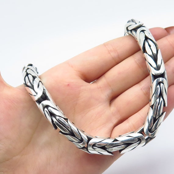 925 sterling shop silver byzantine chain