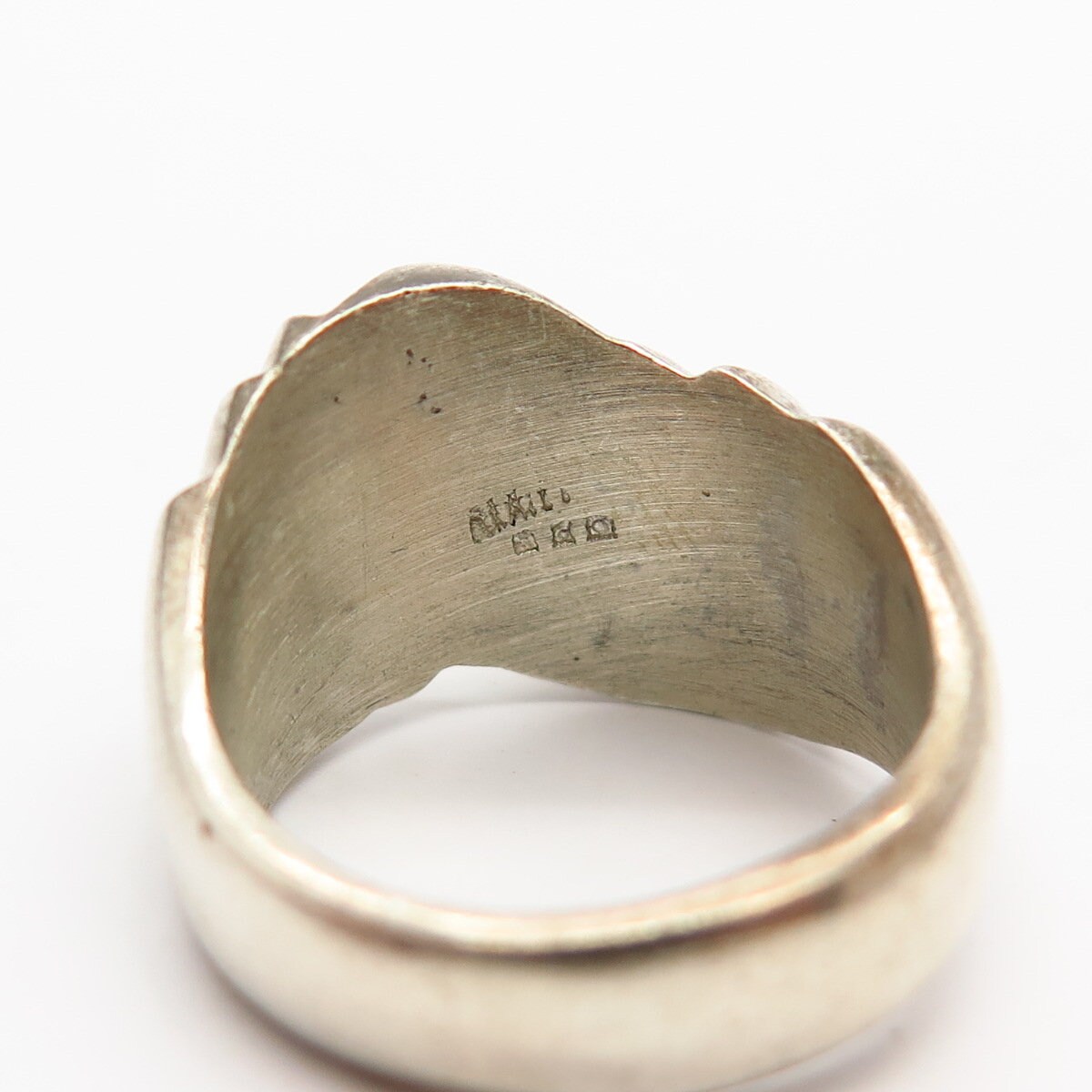 vintage Mexican jewelry ring 925 希少 925 Sterling Silver Vintage Mexico Classic Band Ring Size