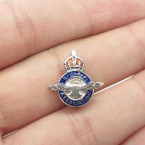 BMCO 925 Sterling Silver Vintage Royal Canadian Air Force Association Pin Brooch