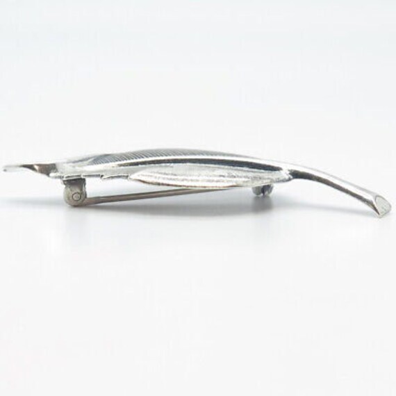 925 Sterling Silver Vintage Jewelart Leaf Pin Bro… - image 6