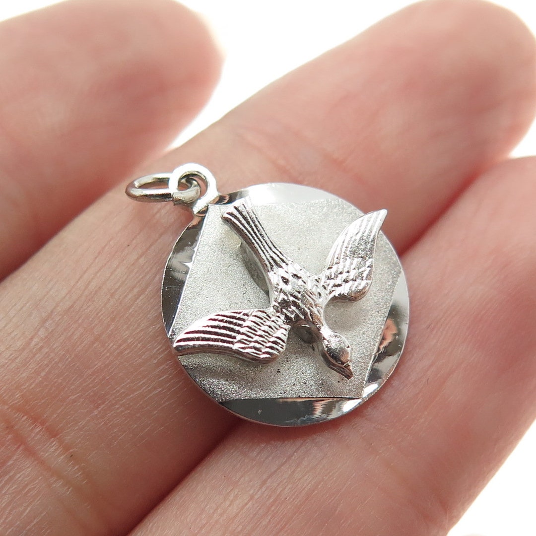 CHAPEL 925 Sterling Silver Antique Art Deco Holy Ghost Religious ...