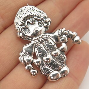 925 Sterling Silver Vintage Mexico Baby Design Pin Brooch