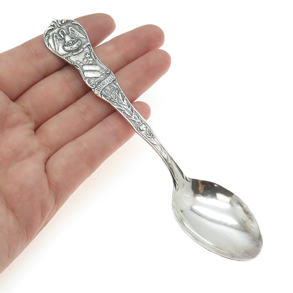 J.T. INMAN 925 Sterling Silver Antique Louisiana States & Cities