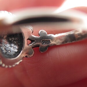 Brighton 925 Sterling Silver Vintage Modernist Oxidized Ring Size 4.75 image 7