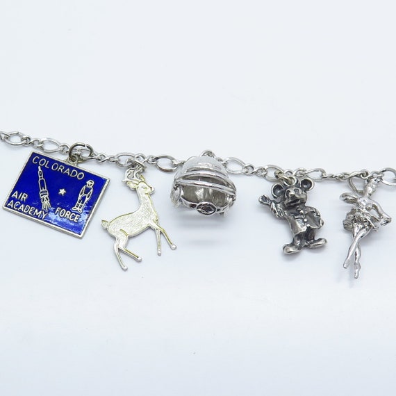 925 Sterling Silver Vintage Enamel Assorted Charm… - image 3