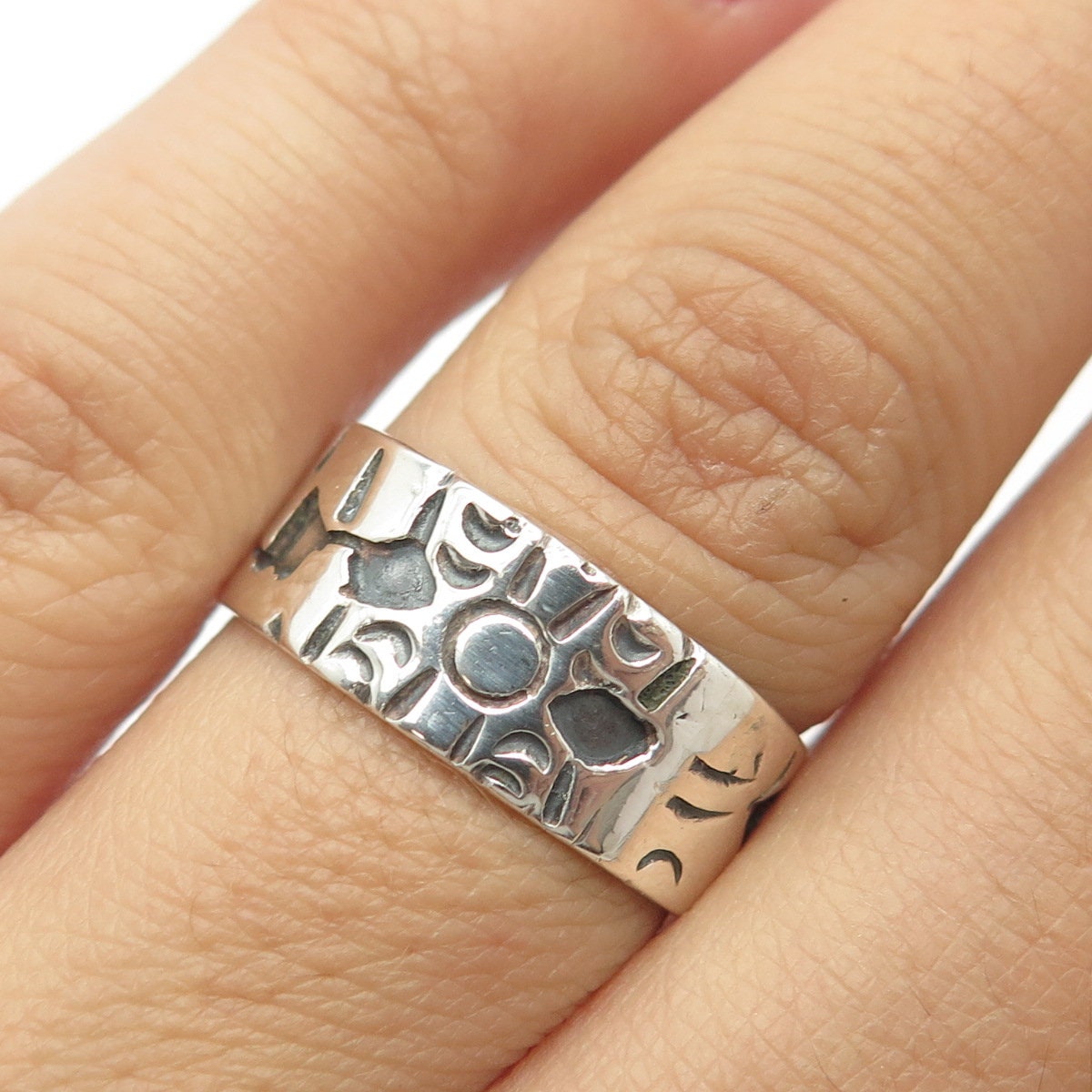 アクセサリー Mexican ring Vintage Hand made Amazon.com: crown Mexican Biker Ring Sterling Silver 925 Men