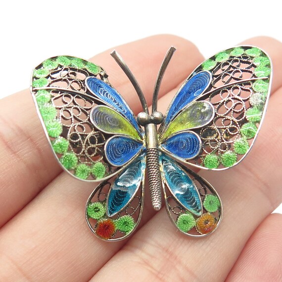 Antique butterfly brooch deals
