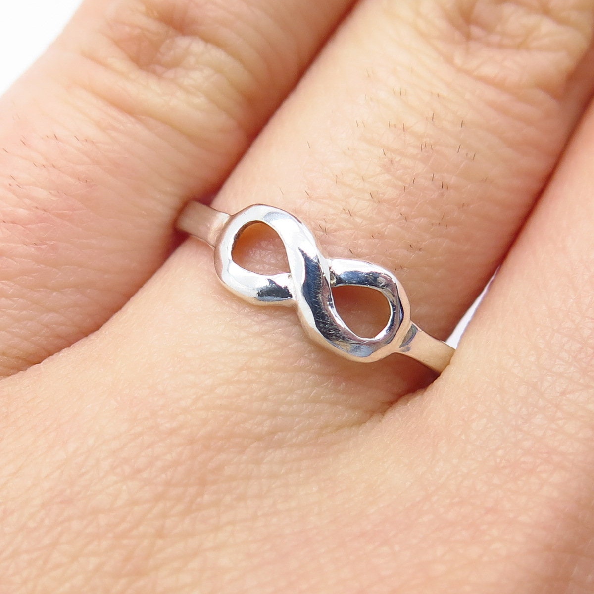 925 Sterling Silver Vintage Infinity Ring Size 7 - Etsy