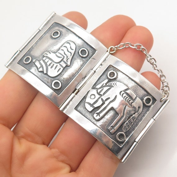 925 Sterling Silver Vintage Mexican Storyteller W… - image 7