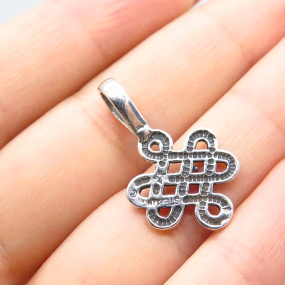 925 Sterling Silver Vintage Sunwest Celtic Pendant - image 2