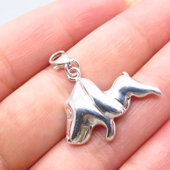 925 Sterling Silver Vintage Dog / Puppy Charm Pen… - image 1