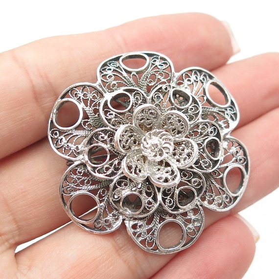 Vintage sterling silver sale brooch