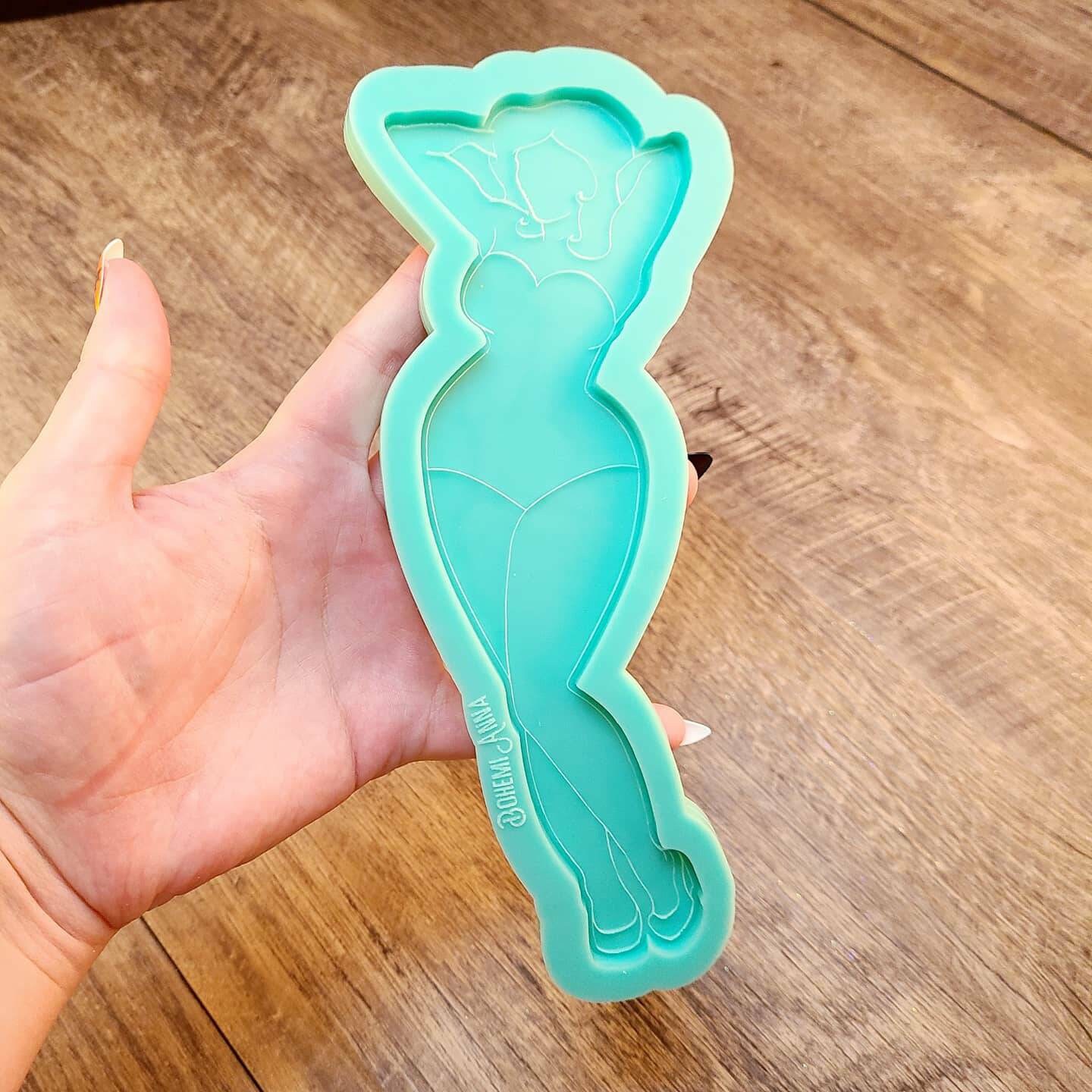 Marilyn Pinup Girl Flexible Resin Mold Craft Supplies Marilyn Pinup Girl Flexible Resin Mold Craft Supplies