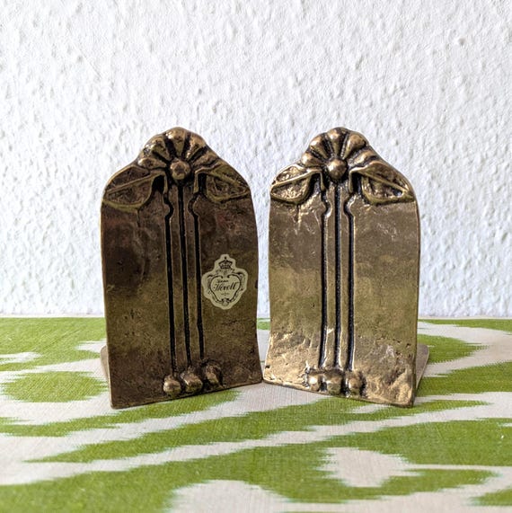 Buchstützen Messing Vintage Tonini Kollektion Novell Gilde Handwerk