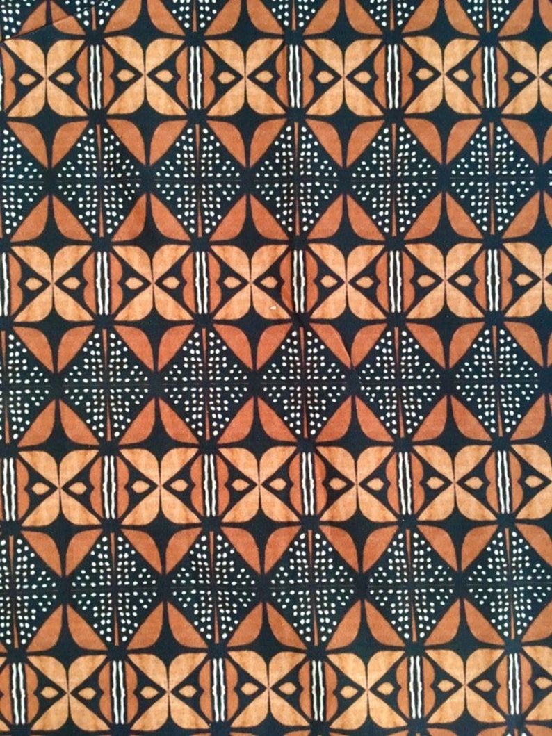 African Print Denim/upholstery/ Heavyweight Cotton Fabric Etsy