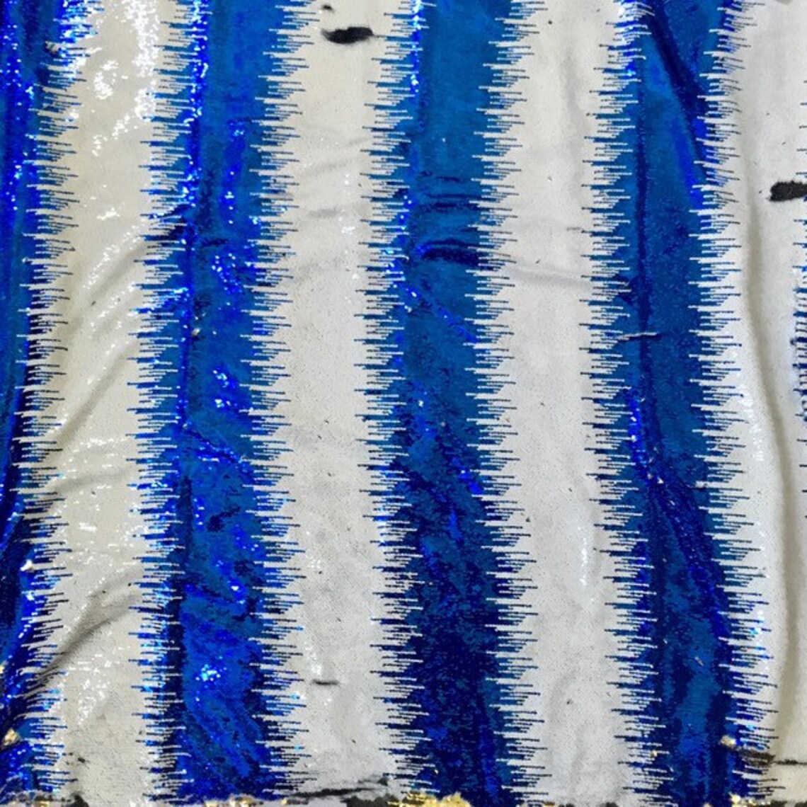 African Fabric/ Stretch Color Changing Sequin Fabric Blue Etsy