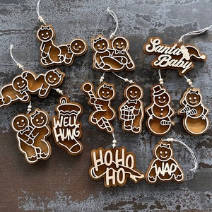 Funny and Naughty Gingerbread - Valentines day - Sex Position Ornament, Inappropriate Gifts, Dirty Christmas, Gag Gift, Gift Exchange