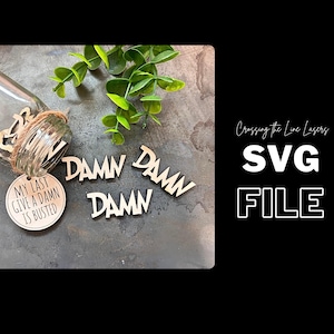 Give a Damn Is Busted Jar - Fucks to Give - Laatste paar keer neuken - SVG-BESTAND - Digitale download - Glowforge Getest - Laatste paar fucks - My last fuck
